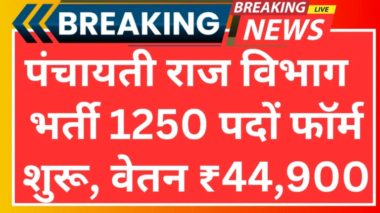 Panchayati Raj vibhag vacancy